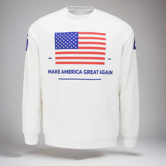 We The People Fleece Crewneck Sweater